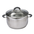 Visible Flat Glass Lids Stainless Steel SUS304 saucepan